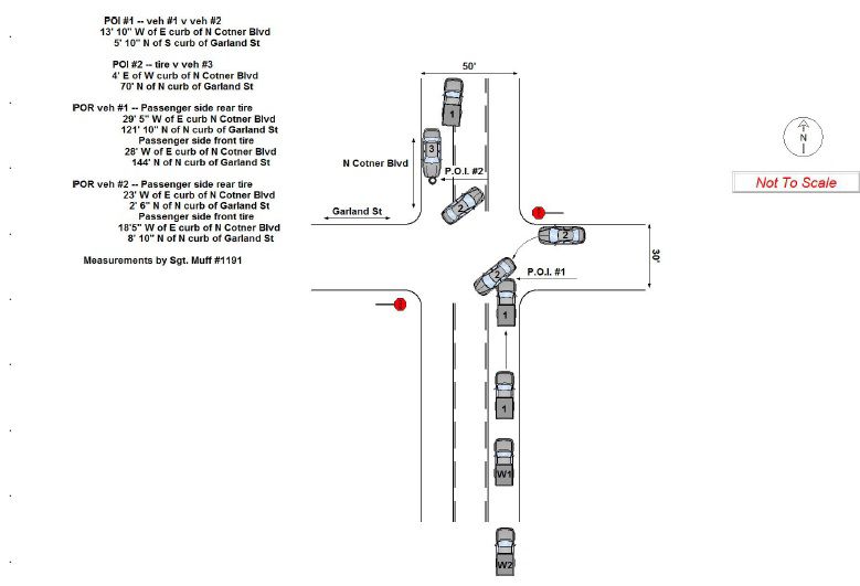 Camden King fatality crash diagram